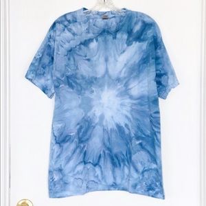 Tie Dye Ice Dye Indigo Shibori T-shirt Size Large